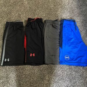 Under Armour Bundle of 4 shorts! great condition!